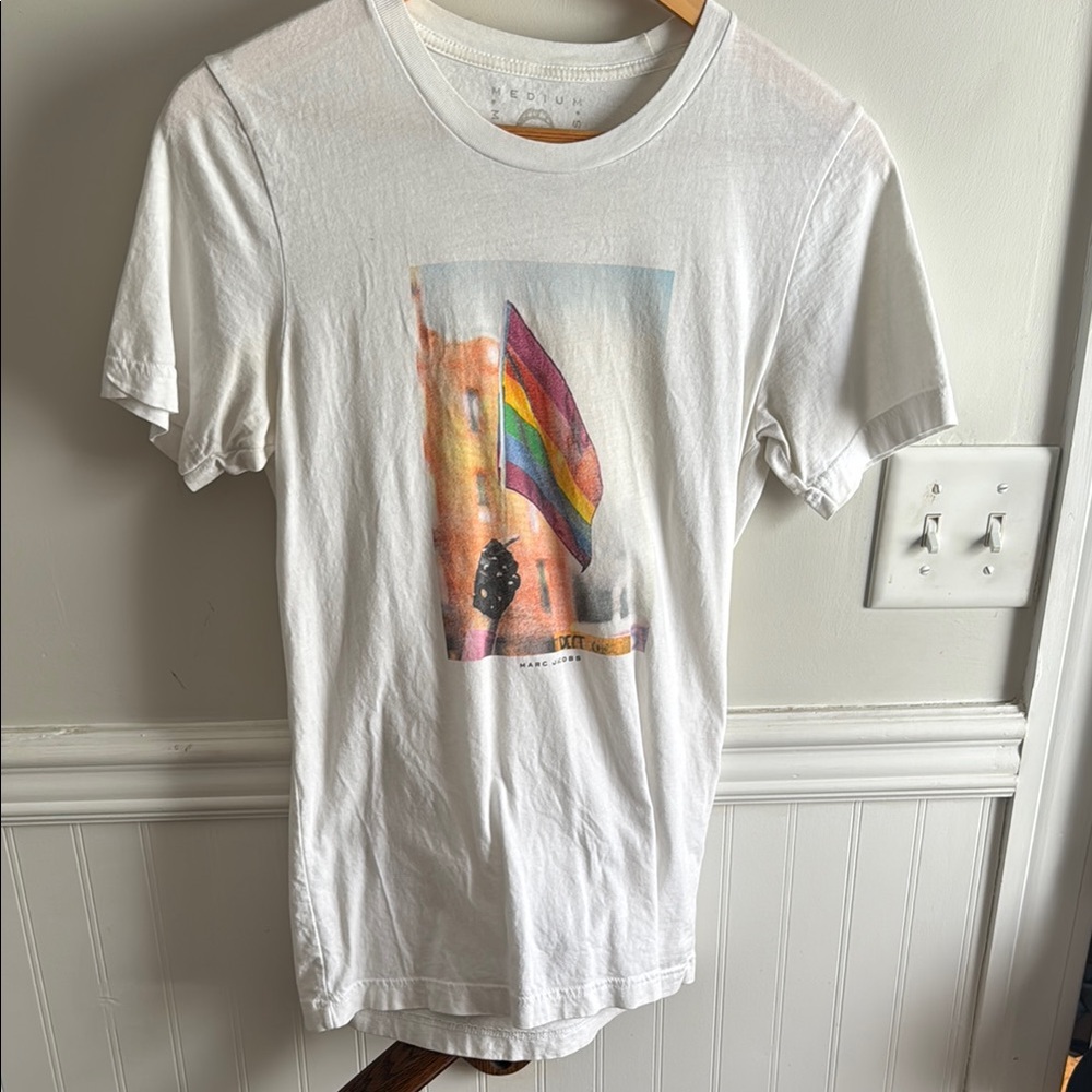 Marc Jacob’s White Graphic T-Shirt